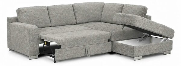 Coltar extensibil modern living ROCA, sezlong dreapta, stofa gri desch