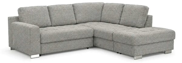Coltar extensibil modern living ROCA, sezlong dreapta, stofa gri desch