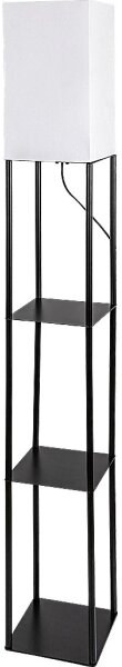 Brilagi - Lampă de podea cu polițe GRADUS 1xE27/40W/230V 150 cm negru/alb