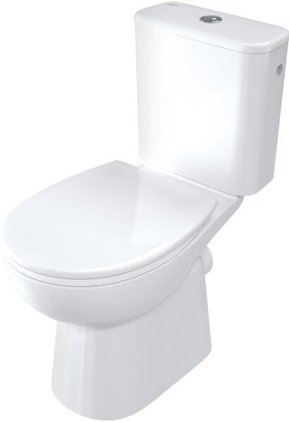Deante Deante, Combinație WC 635x350x755 mm + capac WC, alb lucios, DEA-CDFD6RPS