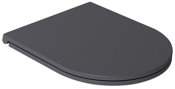 Isvea Isvea, Capac WC INFINITY SLIM, închidere silențioasă, Easy Take, antracit, 40KF0522I