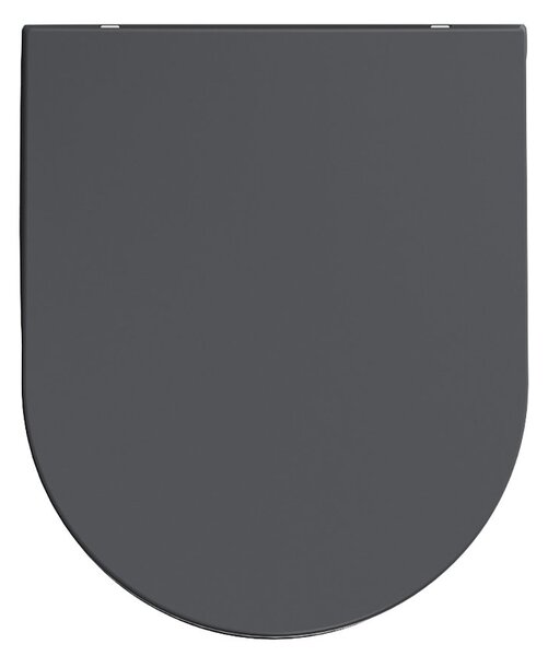 Isvea Isvea, Capac WC INFINITY SLIM, închidere silențioasă, Easy Take, antracit, 40KF0522I