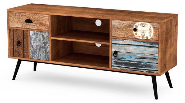 Comoda tv colorata Mezo, 120x39x60 cm