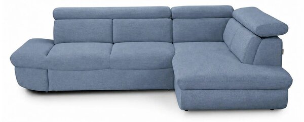 Coltar extensibil sufragerie REGAL, sezlong dreapta, stofa albastru de