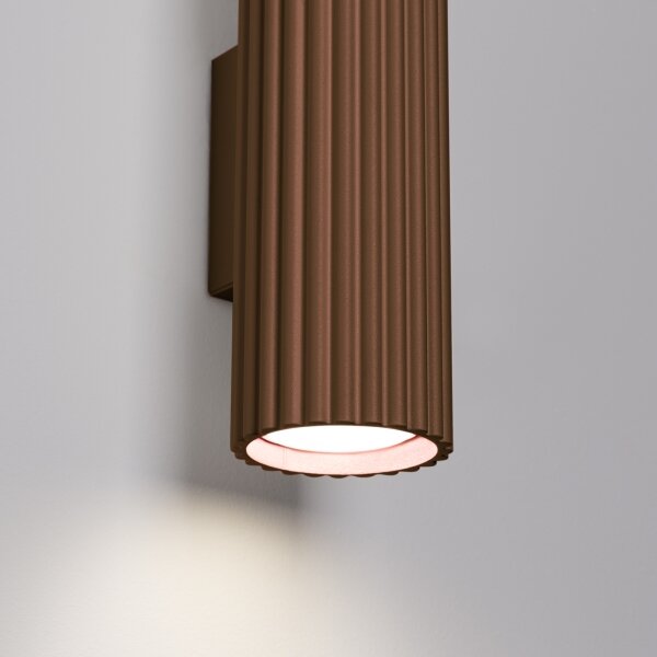 Brilagi - Aplica de perete LED CRESTO, 2xGU10/10W/230V, 30 cm, maro