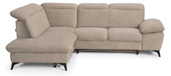 Coltar extensibil modern living LUNA, sezlong stanga, stofa clasica be
