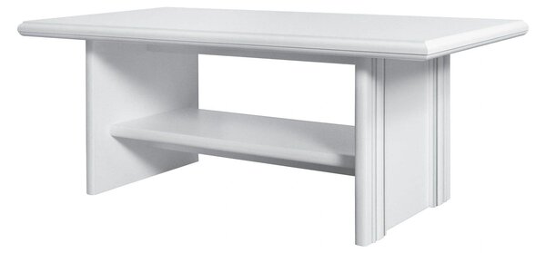 Mobilier living alb clasic IDENTO 7, format din vitrina, dulap, comoda