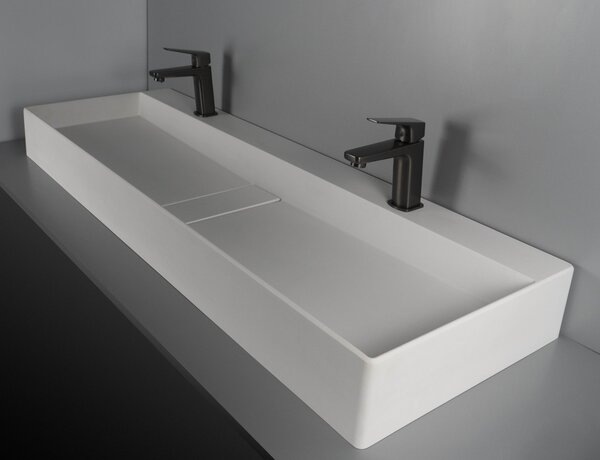 Deante Blur, lavoar blat granit 1200x400x120 mm, alb, DEA-CQB_AU2S