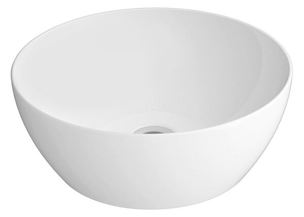 GSI GSI, Chiuvetă de blat ceramică PURA, diametru 42 cm, alb ExtraGlaze lucios, 885111