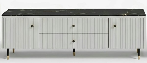 Mobilier de sufragerie moderna SIERRA, casmir/negru, PAL laminat, 3 pi