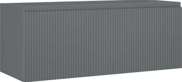 Mexen Rivel, mobilier baie 120 cm, 1 sertar, canelat, grafit mat, 91A20-12047-1-BF66