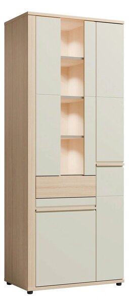 Mobila living led OSLO, stejar riva/casmir, PAL laminat, 4 piese