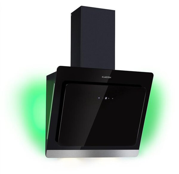 Klarstein Aurora Eco 60, hotă de aspirație, 550 m³/h, afișaj LED, negru