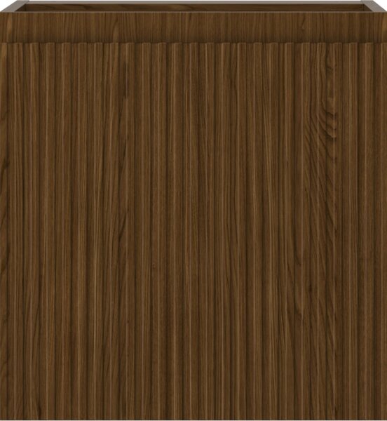 Mexen Rivel, mobilier baie 45 cm, 1 ușă, canelat, nuc, 91A21-04547-1-BF86