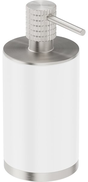 Mexen Triv, dozator de săpun de perete, alb / oțel periat, 70A33059-97W