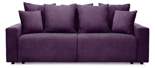 Canapea Extensibilă 3 locuri LIVIGNO, cu ladă de depozitare, 235x93x100 cm, Violet-Enjoy