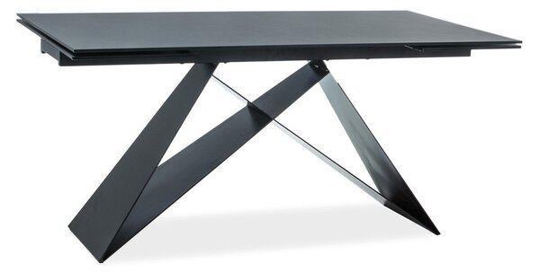 Masa sticla neagra extensibila Westin I, 90X160/240X76