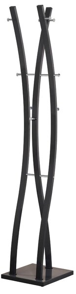 Cuier hol modern W50, negru, 35x35x179 cm