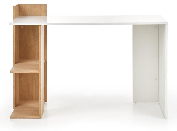 Birou tineret FINO, stejar honey/alb, 120x57x85 cm