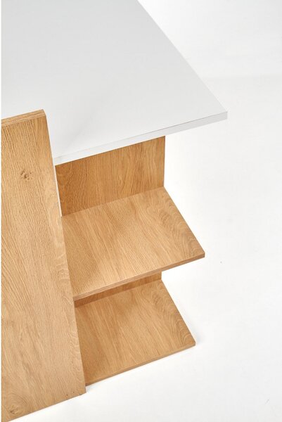 Birou tineret FINO, stejar honey/alb, 120x57x85 cm