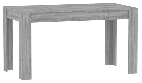 Masă de bucătărie, sonoma gri, 140x74,5x76 cm,lemn prelucrat