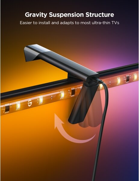 Govee - TV Backlight 3 Lite TV 40-50" SMART LED retroiluminare RGBICW Wi-Fi IP67 + telecomandă