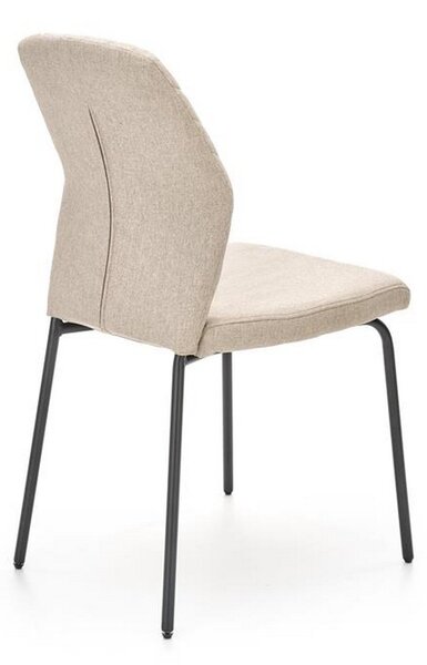 Scaun K461, stofa bej, 46x56x92 cm