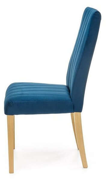 Scaun DIEGO 3, stofa catifelata albastru marin, 47x59x99 cm