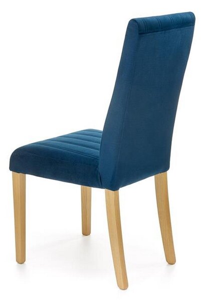 Scaun DIEGO 3, stofa catifelata albastru marin, 47x59x99 cm