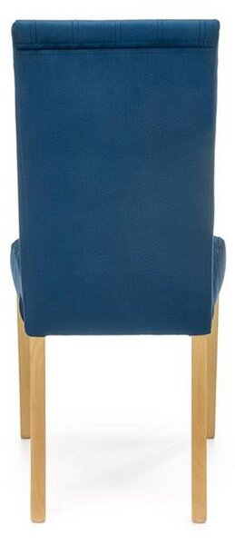 Scaun DIEGO 3, stofa catifelata albastru marin, 47x59x99 cm