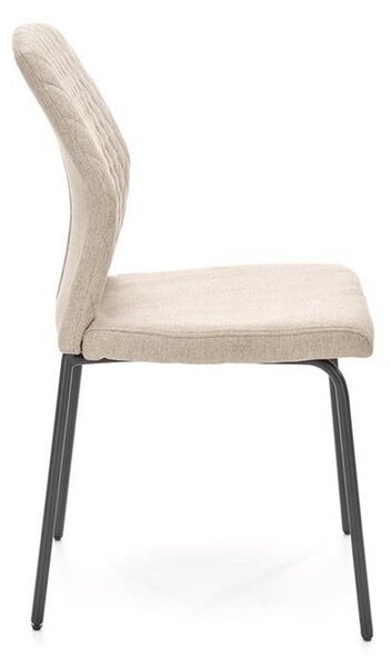 Scaun K461, stofa bej, 46x56x92 cm