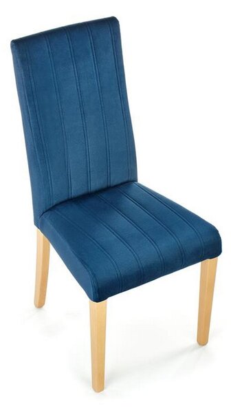 Scaun DIEGO 3, stofa catifelata albastru marin, 47x59x99 cm