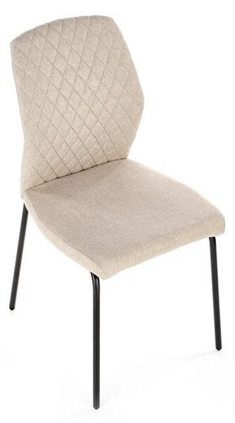 Scaun K461, stofa bej, 46x56x92 cm
