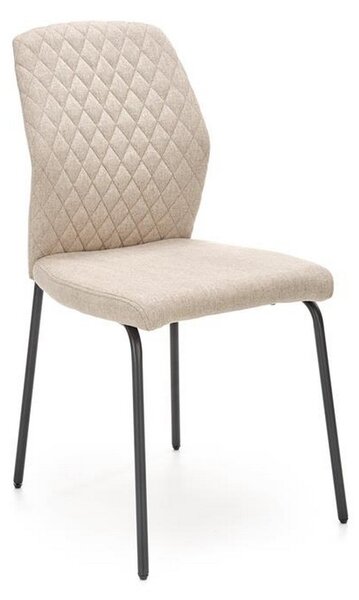Scaun K461, stofa bej, 46x56x92 cm