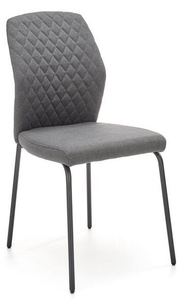 Scaun K461, stofa gri, 46x56x92 cm
