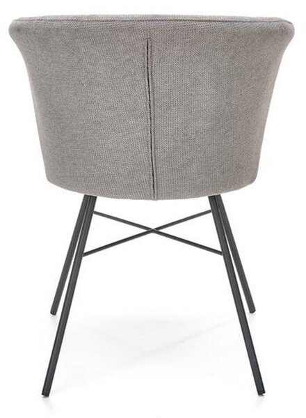Scaun K459, stofa gri, 60x59x79 cm