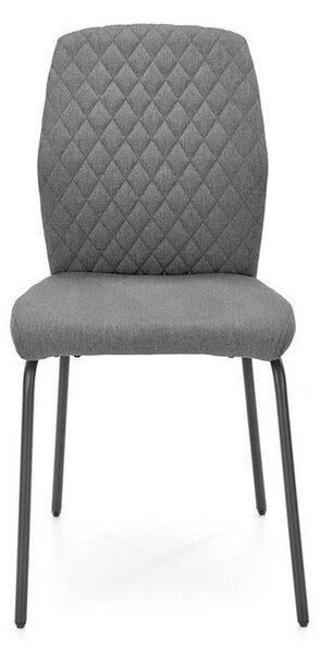 Scaun K461, stofa gri, 46x56x92 cm