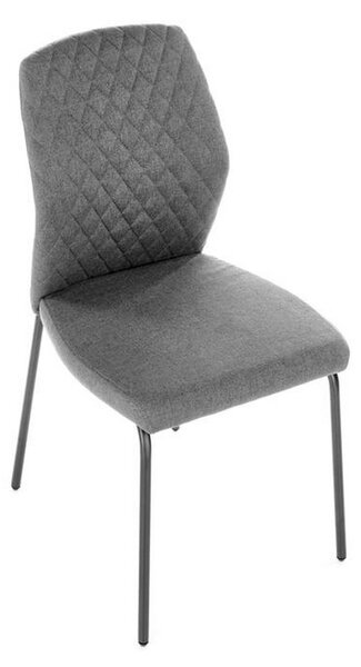 Scaun K461, stofa gri, 46x56x92 cm