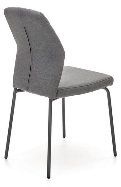 Scaun K461, stofa gri, 46x56x92 cm