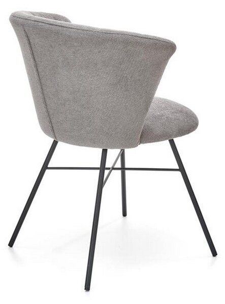 Scaun K459, stofa gri, 60x59x79 cm