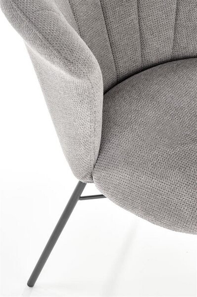 Scaun K459, stofa gri, 60x59x79 cm