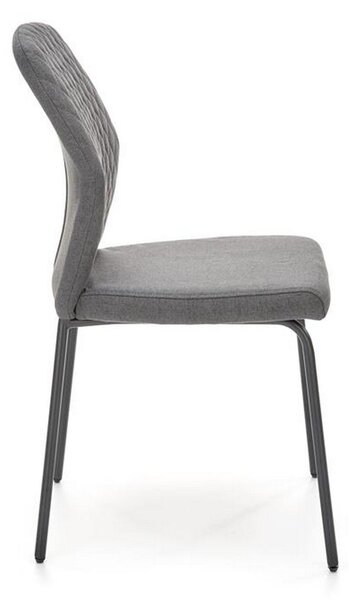 Scaun K461, stofa gri, 46x56x92 cm