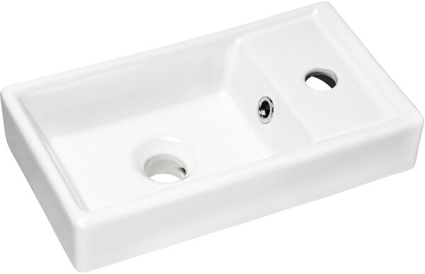 Comad Veda lavoar 40x22 cm dreptunghiular mobilier alb luciu UM-VEDEA40