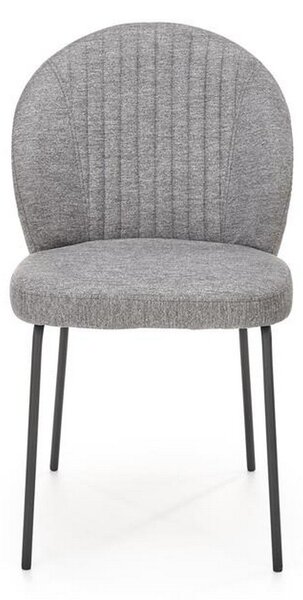 Scaun K471, stofa si piele ecologica gri, 50x58x85 cm