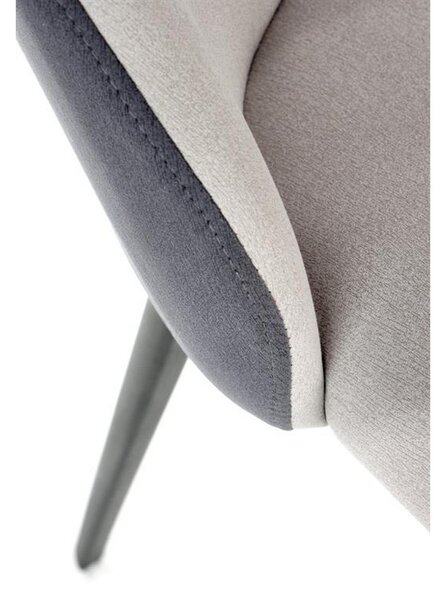 Scaun K470, stofa gri, 48x62x85 cm