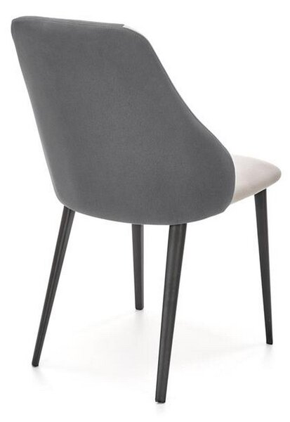Scaun K470, stofa gri, 48x62x85 cm