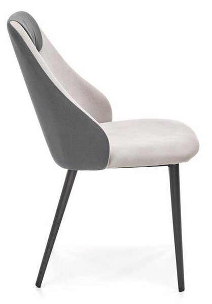 Scaun K470, stofa gri, 48x62x85 cm