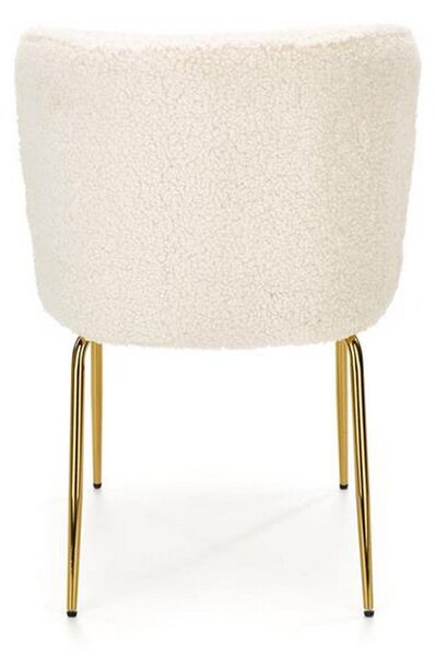 Scaun K474, stofa blana crem, 54x64x80 cm