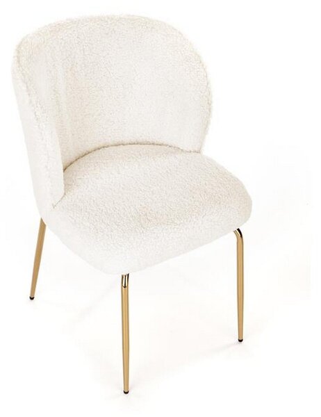 Scaun K474, stofa blana crem, 54x64x80 cm