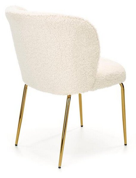 Scaun K474, stofa blana crem, 54x64x80 cm